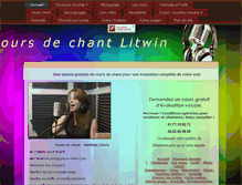 Tablet Screenshot of coursdechantlitwin.com